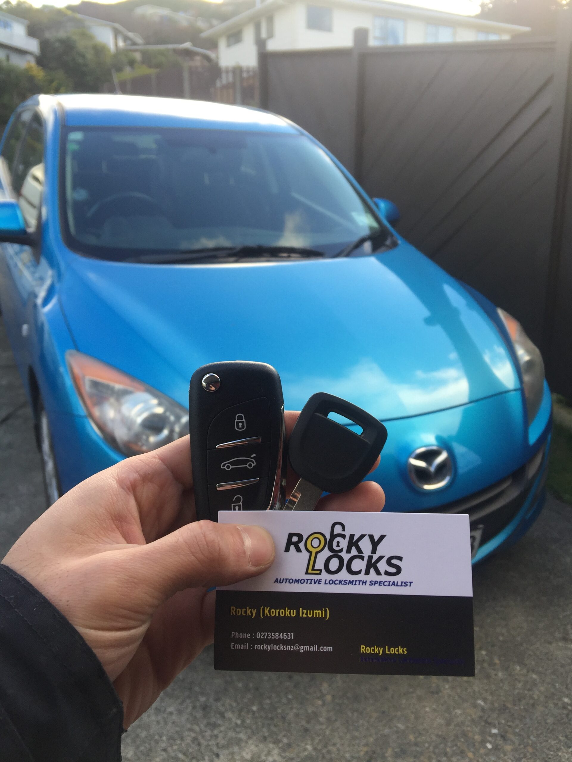 MAKING A REMOTE KEY FOR MAZDA AXELA Rockylocks Automotive